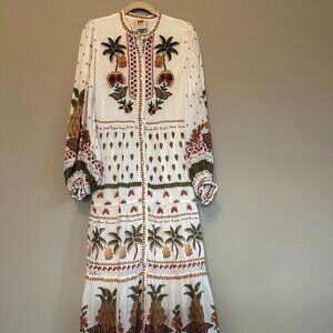 Farm Rio Tropical Beaded Maxi Dress